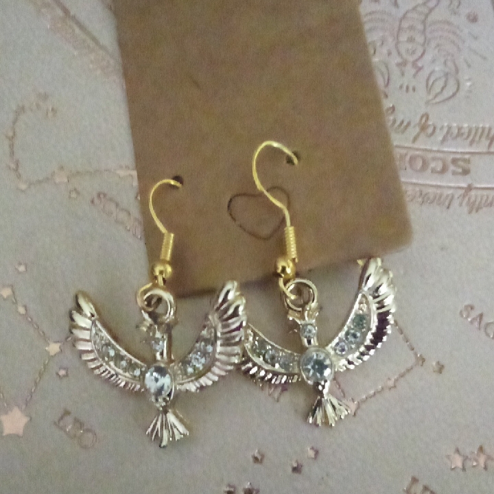 Elegant Phoenix Fire Bird Earrings